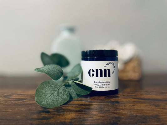 Eucalyptus mint jar  with eucalyptus branch